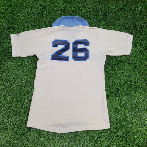 Vintage 80s Champion Collared Shirt Small 17x26 White - Picture 2 of 16